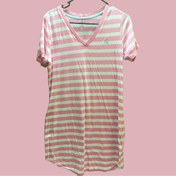 Ralph Lauren Other - Ralph Lauren Pink and White Striped pajama M